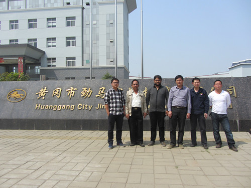 热烈欢迎印度客商来我公司考察